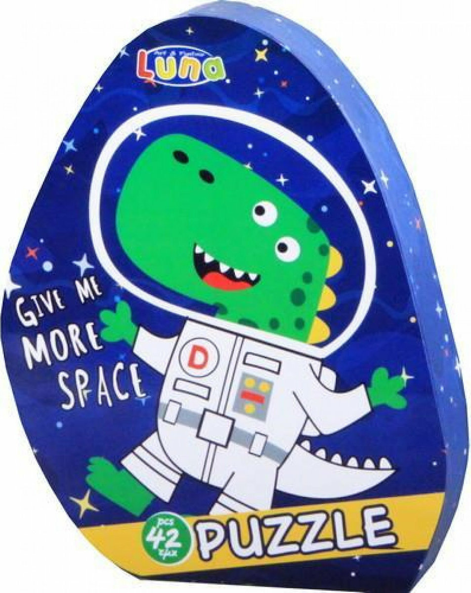 puzzle give me more space dinosaur 42pcs 621145 luna grammibookshop